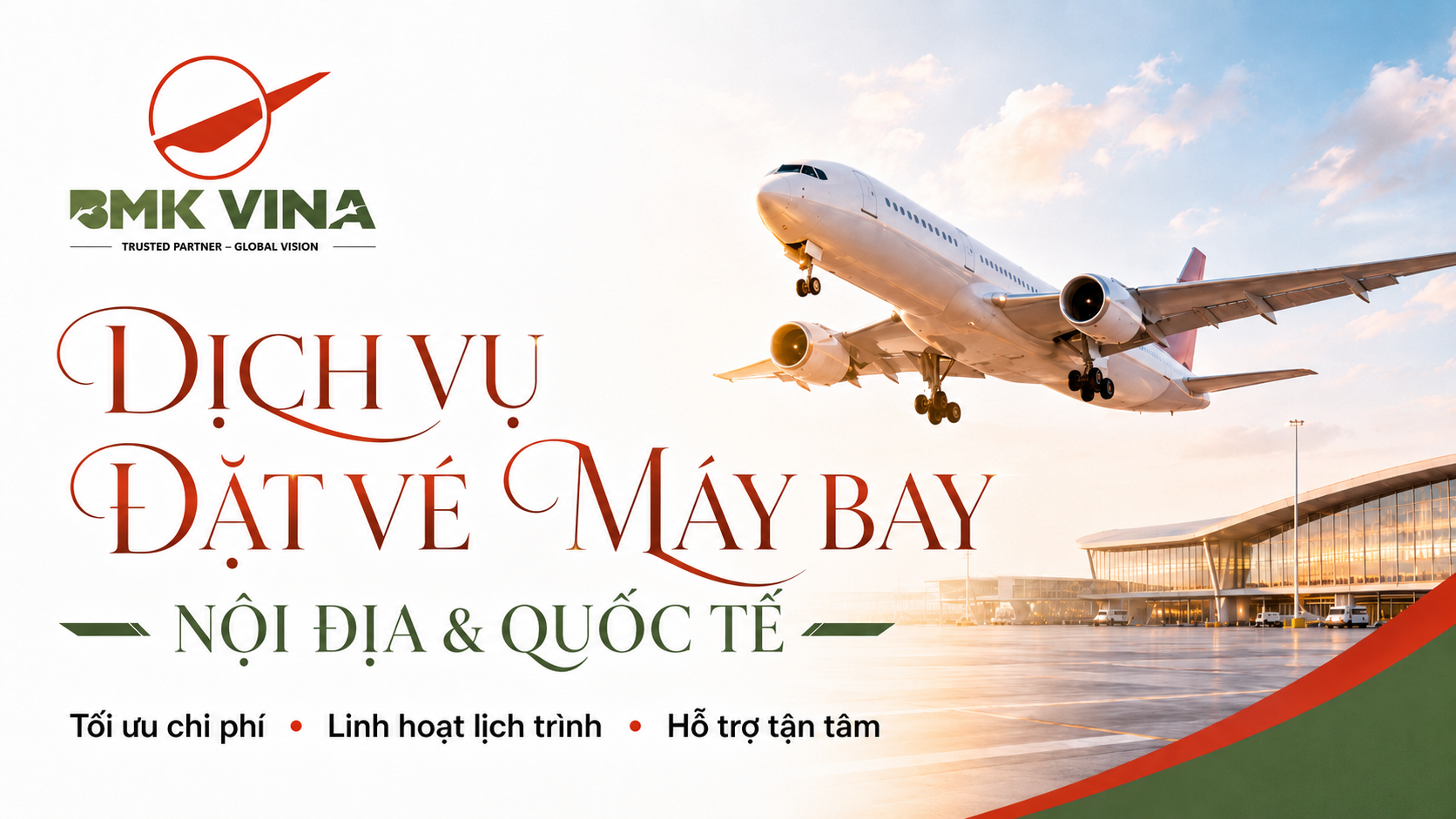 Dịch vụ đặt vé máy bay nội địa và quốc tế